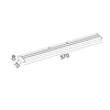 ^ΕΠΙΤΟΙΧΟ Φ/Σ LED 12W 3000K 780LM ΜΑΥΡΟ ΑΛΟΥΜΙΝΙΟ IP44 57X7X4CM KLARA