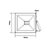 BLACK LED SMD FLOOD LUMINAIRE IP66 10W 3000K 800Lm 230V RA80