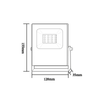 BLACK LED SMD FLOOD LUMINAIRE IP66 10W RGBW 230V