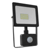 BLACK SENSOR LED SMD FLOOD LUMINAIRE IP66 20W 3000K 1600Lm 230V RA80