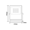 BLACK LED SMD FLOOD LUMINAIRE IP66 50W RGBW 230V