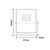 BLACK LED SMD FLOOD LUMINAIRE IP66 50W RGBW 230V