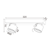 ^ΕΠΙΤΟΙΧΟ Φ/Σ LED 10W COB 80° 3000K 800LM ΜΑΥΡΟ ΑΛΟΥΜΙΝΙΟ 32X7XH10CM PLUTO