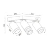 ^ΕΠΙΤΟΙΧΟ Φ/Σ 4XGU10 DIVINO ΜΑΥΡΟ ΑΛΟΥΜΙΝΙΟ IP20 21X21X13,5CM