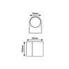 GU10 WALL LUMINAIRE PLASTIC 230V AC DARK GREY IP65 MAX.2X3W LED