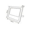 ^SOLAR SMD LED FLOOD LIGHT 300W 6000K IP66 120° Ra70
