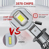 Η4 Canbus 16000 Lumens Cree 3570 Chip Led Αυτοκινητου 12-24V 6500K Ψυχρο Λευκο-Set 2τεμ