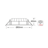 NETTO ROUND WHITE MOV. LED SPOT 6W 6000K 440Lm COB 230V 60° Ra80