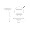 LED SOLAR URBAN LUMINAIRE 20W 4000K 2100LM RA80 IP65 30.000HRS