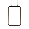 ^ΚΡΕΜΑΣΤΟ Φ/Σ LED 11W 3000K 1044LM ΜΑΥΡΟ ΜΕΤΑΛΛΙΚΟ 18X11XH136CM SYMETRIA