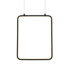 ^ΚΡΕΜΑΣΤΟ Φ/Σ LED 15W 3000K 1390LM ΜΑΥΡΟ ΜΕΤΑΛΛΙΚΟ 26X14XH142CM SYMETRIA