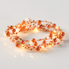'BROWN COFFEE BEADS', 20 LED ΛΑΜΠ. ΧΑΛΚΟΥ, WW, ΧΑΛΚΙΝΟ ΚΑΛ. & ΜΠΑΤ. 2xAA, IP20, 2M+10CM, 1.2W