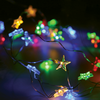 'STAR', 20 LED ΛΑΜΠ. ΧΑΛΚΟΥ, RGBY, ΑΣΗΜΙ. ΚΑΛ. & ΜΠΑΤ. 2xAA, IP20, 2M+10CM, 1.2W