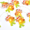 'PLASTIC DEER HEAD', 10 LED ΛΑΜΠΑΚΙΑ ΣΕΙΡΑ ΜΠΑΤΑΡΙΕΣ (2xAA), WW, IP20, 135+30cm, ΔΙΑΦ. ΚΑΛ. ΤΡΟΦ.
