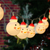 'PLASTIC SNOWMAN', 10 LED ΛΑΜΠΑΚΙΑ ΣΕΙΡΑ ΜΠΑΤΑΡΙΕΣ (2xAA), WW, IP20, 135+30cm, ΔΙΑΦ. ΚΑΛ. ΤΡΟΦ.