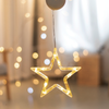 'WINDOW PLASTIC STAR' 10 LED ΛΑΜΠΑΚΙΑ WW ΜΠΑΤ. (3ΧΑΑΑ) IP20 18X18CM