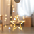 'WINDOW PLASTIC STAR' 10 LED ΛΑΜΠΑΚΙΑ WW ΜΠΑΤ. (3ΧΑΑΑ) IP20 18X18CM