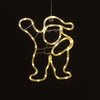 'PLASTIC SANTA' 44 LED ΛΑΜΠΑΚΙΑ WW ΜΠΑΤ. (3ΧΑΑ)/USB, IP20, 28.5*0.7*34.8