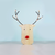 ^ 'WOODEN REINDER HEAD' 10 ΜΙΝΙ LED WW Λ/ΚΙΑ ΜΠ/ΡΙΕΣ (2ΑΑ) IP20 17X3X18CM