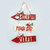 ^ 'WOODEN SANTA SIGNPOST' 14 MINI LED WW Λ/ΚΙΑ ΜΠ/ΡΙΕΣ (2AAA) IP20 31X2X45CM