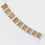^ 'HESSIAN X-MAS FLAG ', 15 MINI LED WW Λ/ΚΙΑ ΑΣΗΜΙ ΧΑΛK. ΜΠ/ΡΙΕΣ (3xAA), IP20, 150+30cm, ΔΙΑΦ. ΚΑΛ.