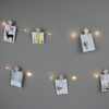 ^ '12 GLITTER STAR CLIPS', 25 LED WW Λ/ΚΙΑ ΑΣΗΜΙ ΧΑΛΚΟΣ ΜΠ/ΡΙΕΣ (3xAA), IP20, 240+30cm, ΔΙΑΦ. ΚΑΛ. Τ
