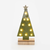 ^ 'WOODEN GREEN TREE GOLD GLITTER STAR', 10 MINI LED ΛΑΜΠ. ΜΠΑΤ. (2xAA), WW,IP20, 12.5X4.5X27CM