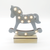 ^ 'WOODEN GREY HORSE', 10 MINI LED ΛΑΜΠ. ΜΠΑΤ. (2xAA), WW,IP20, 17X4.5X16CM