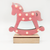 ^ 'WOODEN PINK HORSE', 10 MINI LED ΛΑΜΠ. ΜΠΑΤ. (2xAA), WW,IP20, 17X4.5X16CM