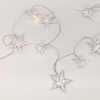 ^ 'PLASTIC BIG&MEDIUM STARS', 10 LED ΛΑΜΠ. ΣΕΙΡΑ ΜΠΑΤ. (3xAA), WW,IP20, 135+30cm, ΔΙΑΦ. ΚΑΛ. ΤΡΟΦ.