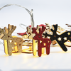 ^ 'WOODEN DEER RED-BLACK-GOLD-SILVER' 10LED ΛΑΜΠΑΚ ΣΕΙΡ ΜΠΑΤ(3xAA)WW, IP20, 135+30cm, ΔΙΑΦ ΚΑΛ ΤΡΟΦ
