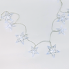 ^ 'PLASTIC BIG&MEDIUM STARS', 10 LED ΛΑΜΠ. ΣΕΙΡΑ ΜΠΑΤ. (3xAA), CW,IP20, 135+30cm, ΔΙΑΦ. ΚΑΛ. ΤΡΟΦ.