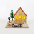 ^ 'WOODEN XMAS HOUSE', 1 MINI LED ΛΑΜΠ. ΜΠΑΤ. (3xLR44), WW,IP20, 16X10X13CM