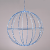 ^ 'D30CM SILVER BALL' 144 ΜΙΝΙ LED ΛΑΜ, ΜΠΛΕ, ΑΣΗΜΙ ΚΑΛΩΔ. ΧΑΛΚΟΥ,ΑΝΤΑΠΤ.(4.5VDC),IP44, 3M ΔΙΑΦ ΚΑΛ