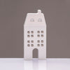 ^WOODEN DECORATIVE WHITE HOUSE   ΜΟΤΙΦ 6,5*2*14,5cm^