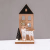 ^WOODEN DEER WITH TREE & DEER ΔΙΑΚΟΣΜΗΤΙΚΟ ΜΟΤΙΦ 19x5x9cm^
