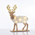 ^ 'WOODEN WHITE FELT DEER', 5 MINI LED ΛΑΜΠ. ΜΠΑΤ. (2xAAA), WW,IP20, 26X5X25CM