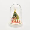 ^ 'DEER, PLASTIC SNOWY COVER BALL' 5 MINI LED ΛΑΜΠ. ΜΠΑΤ. (2xAAA), WW,IP20, D11X19CM