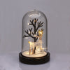 ^WOODEN DEER WITH PLASTIC COVER(TREE) 8MINI LED ΔΙΑΚ ΘΕΡΜ ΛΑΜΠ ΜΠΑΤ 2ΧΑΑΑ(ΣΥΜΠΕΡΙΛΑΜΒ) ΔΙΑΜ:11*19cm