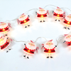 ^ 'PLASTIC SANTA', 10 LED ΛΑΜΠ. ΣΕΙΡΑ ΜΠΑΤ. (2xAA), WW,IP20, 135+30cm, ΔΙΑΦ ΚΑΛ ΤΡΟΦ.