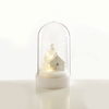 ^ 'PLASTIC COVER BALL WHITE HOUSE', 10 MINI WW LED ΛΑΜΠ. ΜΠΑΤ. (3XAA) IP20 Φ11X19CM