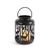 ^ 'METAL BLACK REINDEER LANTERN' ΛΕΥΚΟ ΚΕΡΙ, 1 LED ΛΑΜΠ. ΜΠΑΤ. (3xAAA), WW,IP44, Φ12Χ18CM