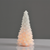 ^ 'WHITE XMAS TREE WAX CANDLE', 1  LED ΛΑΜΠ. ΜΠΑΤ. (3xAAA), WW,IP20, φ13.5X23.5cm