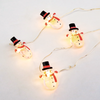 'SNOWMAN' 15 MINI LED ΛΑΜΠΑΚ. ΣΕΙΡΑ, WW, ΑΣΗΜΙ ΚΑΛΩΔ. ΧΑΛΚΟΥ, MΠΑΤ. (2ΑΑ),IP20, 140+30CM ΔΙΑΦ ΚΑΛ