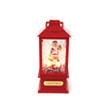 'PLASTIC SNOWY MUSIC SANTA LANTERN', 2 MINI LED ΛΑΜΠΑΚ. WW, ΜΠΑΤ. (3ΑA),IP20, 10Χ10Χ20CM