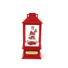 'PLASTIC SNOWY MUSIC SANTA LANTERN', 2 MINI LED ΛΑΜΠΑΚ. WW, ΜΠΑΤ. (3ΑA),IP20, 10Χ10Χ20CM