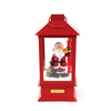 ^ 'PLASTIC SNOWY MUSIC SANTA LANTERN', 2 MINI LED ΛΑΜΠΑΚ. WW, ΜΠΑΤ. (3ΑΑ),IP20, 16X16X35CM