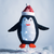 'PENGUIN DECORATION', 40 LED, ΜΕΤΑΛΛΙΚΟ+ΠΑΝΙΝΟ, ΜΠΑΤ. (3xAA), TIMER, CW,IP44, 66x32x72cm, Φ22x32cm