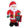 ^ 'INFLATABLE SANTA' 4 LED ΛΑΜΠ.ΑΝΤΑΠ.(12V),CW,ΣΤΑΘ. IP44, Η180CM, 2M ΠΡΑΣ. ΚΑΛ. ΤΡΟΦ.