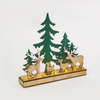 ^ 'WOODEN GREEN XMAS DECOR', 5 LED ΛΑΜΠ. ΜΠΑΤ. (2XAAA) ΣΤΑΘ. IP20 30X6X28.5CM